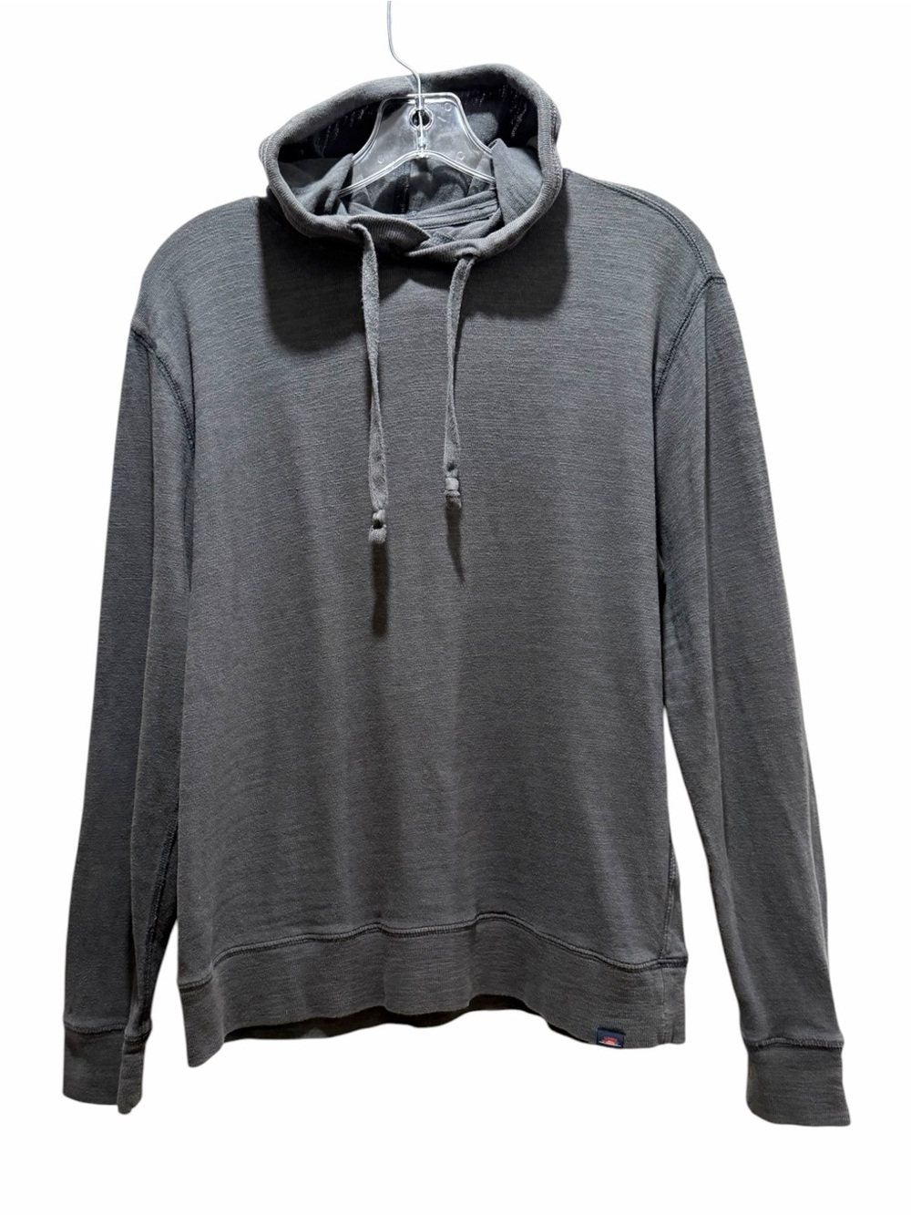 Faherty Men’s Gray Sunwashed Organic Cotton Hoodie - Medium